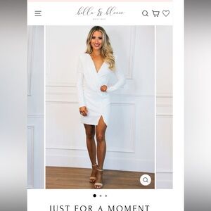 Plus Size White Sequin Dress